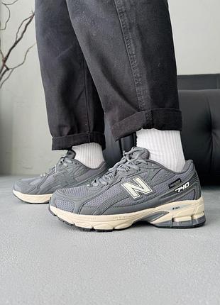 Мужские кроссовки new balance 740 grey/beige gore-tex