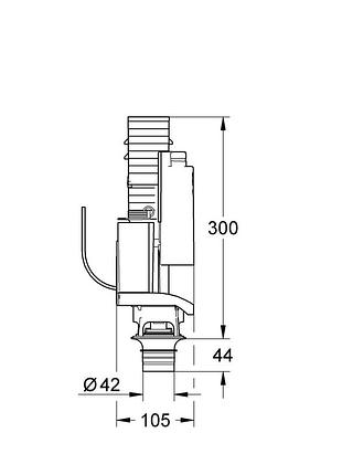 Смывной клапан grohe (38736000) 2