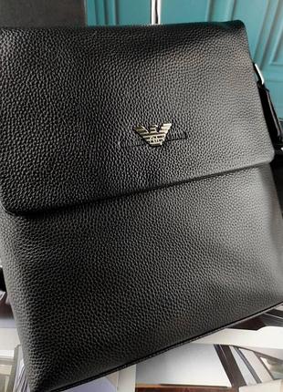 Кожаная мужская сумка armani армани