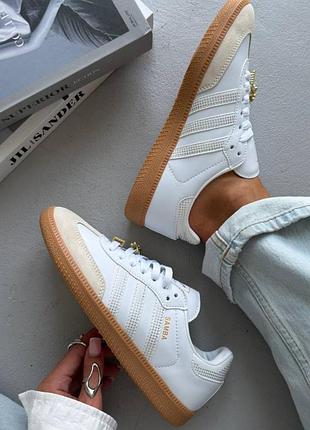 Adidas samba og white/silver