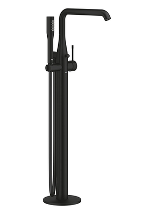 Змішувач для ванни підлоговий grohe essence 25248kf1 (чорний матовий) (25248kf1)