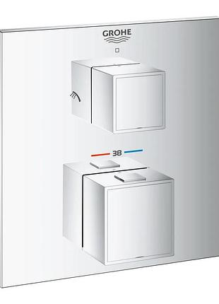 Термостат прихованого монтажу на 2 споживача grohe grohtherm cube (24154000)