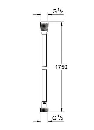 Душовий шланг grohe silverflex, 1750 мм (28388kf1) 2