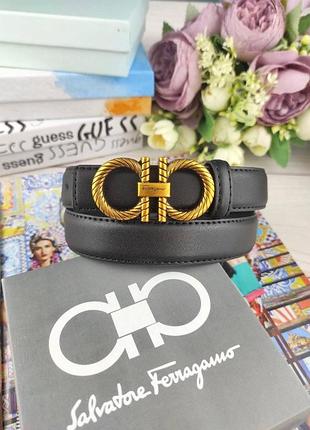 Шкіряний жіночий ремінь salvatore ferragamo ферагамо
