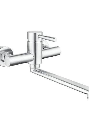 Смеситель для кухни champion sus-005 chrome настенный из нержавеющей стали (ch6536)