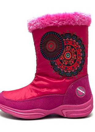 Зимние дутики для девочки desigual 31 размер. детские теплые сапожки на зиму