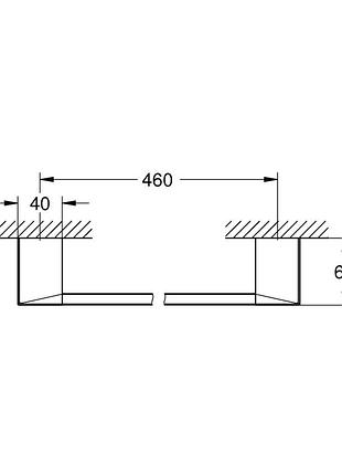 Полотенцедержатель grohe selection cube (40767000) 4