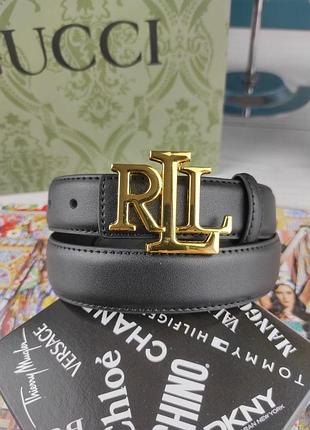 Кожаный женский ремень ralph lauren ральф лорен