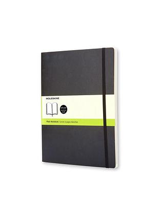 Записная книжка moleskine classic большой, нелинованный черный мягкий (qp623)