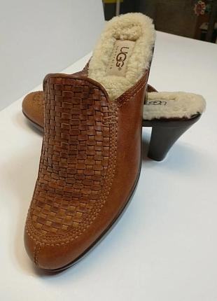 Ugg,,вінтажні шкіряні сабо,клоги,туфлі,