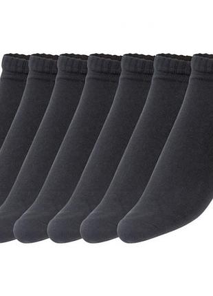 Носки профилактические набор 7 пар для женщины esmara soft comfort lycra® 371515 35-38 черный