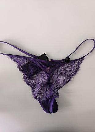 Мереживні стрінги l, violet indigo