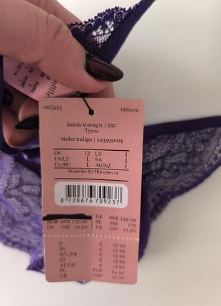 Мереживні стрінги l, violet indigo 3