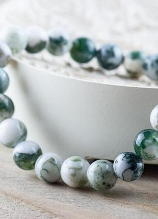 Браслет "greenite". дендритовый агат 3