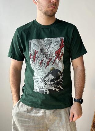 Бавовняна футболка uniqlo x attack on titan