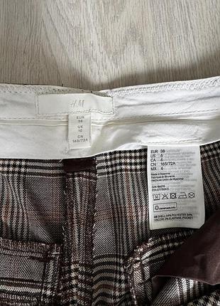 Шнани брюки h&m в клітинку 9