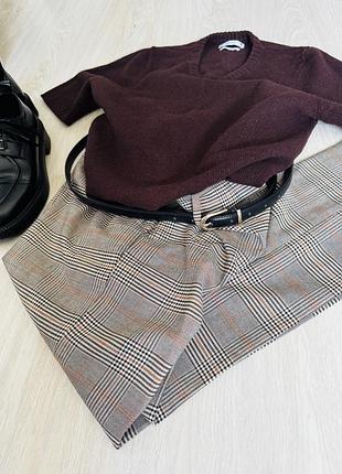 Шнани брюки h&m в клітинку 10