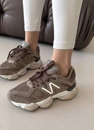 Жіночі кросівки new balance 9060 brown beige