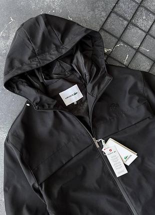 Мужская куртка ветровка lacoste black 3