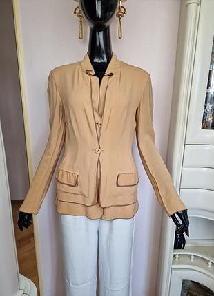 Колекційний вінтажний жакет bottega veneta (оригінал, рубія 1990-х — 2000-х років)