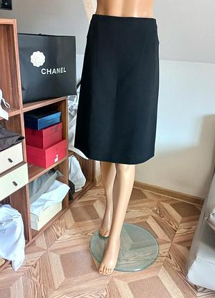 Marni! оригинал! шикарная шерстяная черная юбка юбка средней длины