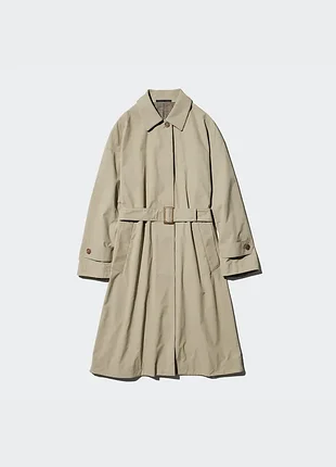 Тренч бежевий uniqlo на картатій підкладці