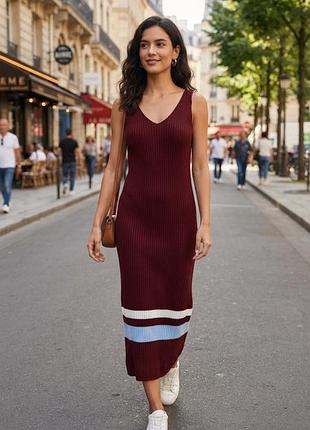 Сукня міді бордова розмір m від h&m