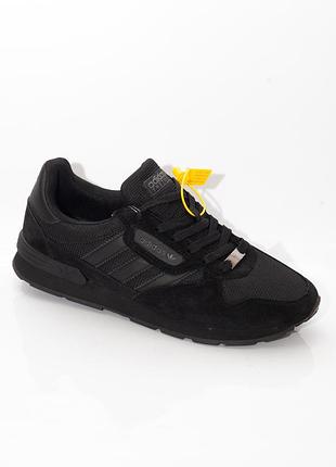 Кроссовки мужские, черные, сетка, adidas