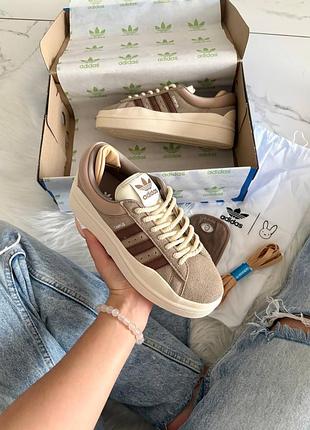 Кроссовки adidas campus bad bunny chalky brown арт 1027