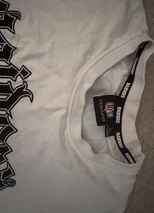 Оверсайз футболка nfl las vegas raiders x primark / готичний шрифт / l