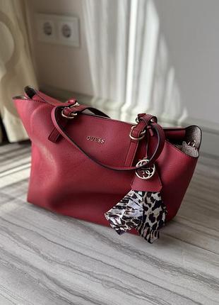 Сумка guess червона 2