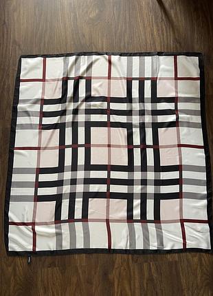 Шелковый брендовый платок burberry