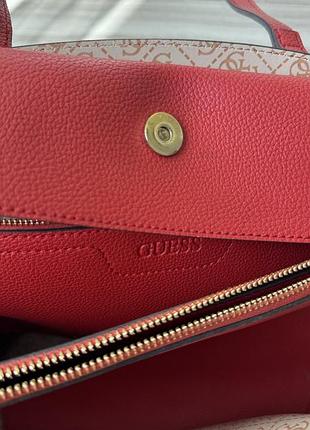 Сумка guess червона 5