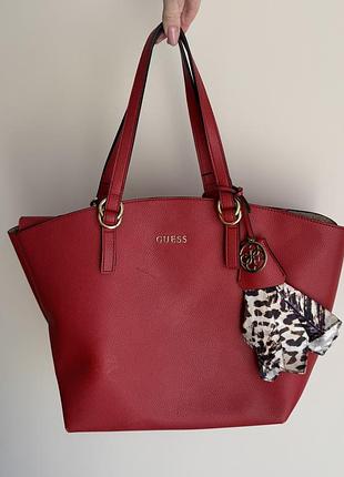 Сумка guess червона 9