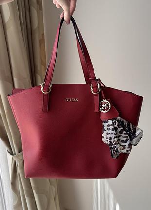 Сумка guess червона