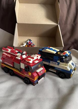Конструктор лего lego пожежна машина поліцейська машина