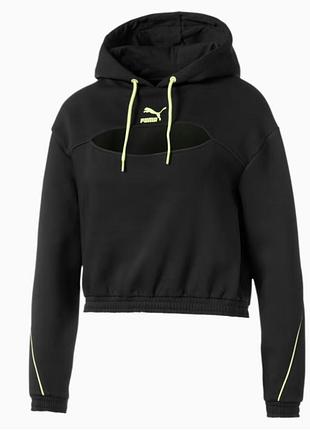 Худи женский укороченный puma ( оригинал) xs - s