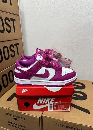 Кроссовки nikе dunк low pink white / найк данк розовые белые 36 37 38 39 40