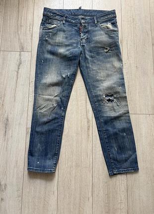 Джинси dsquared 2 укорочені сині skinny 38 розмір