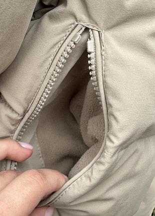 Бежева коротка дута куртка pull&bear 4