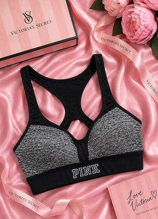 Фирменный стильный топ лиф victoria’s secret pink
