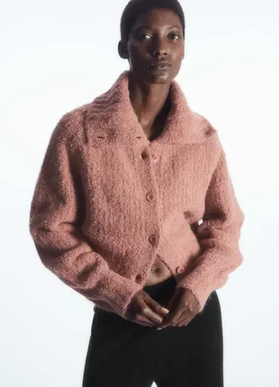 Кардиган жіночий cos spread-collar textured alpaca cardigan / xs