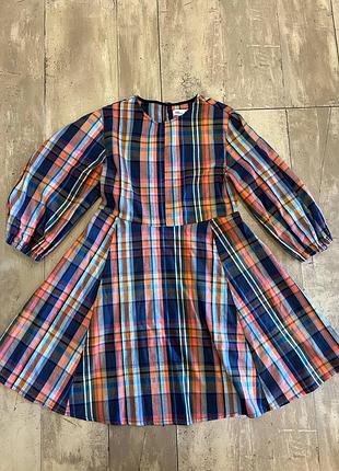 Платье zara kids в клетку, 140 см / 10 лет
