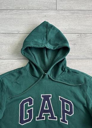 Мужская кофта худи геп gap classic arch logo fleece pullover hoodie size м размер джемпер пуловер свитер кенгурушка батник пайта толстовка оригинал 3