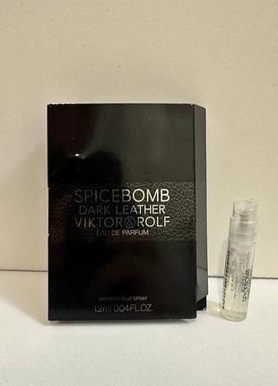 🖤viktor &amp; rolf specebomb dark leather, мужские, пробник, оригинал