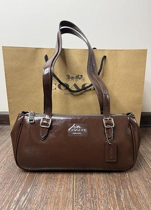 Сумка coach коричнева