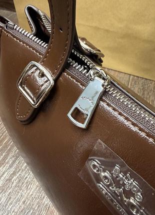 Сумка coach коричнева 4