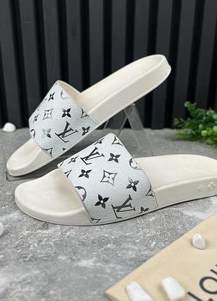 Louis vuitton waterfront mules lv monogram чоловічі шльопанці оригінал 43.5 eur