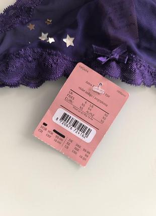Кружевные стринги xs s, indigo violet 3