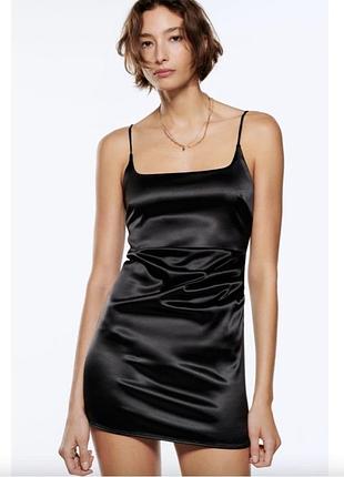 Сукня міні чорна zara 3